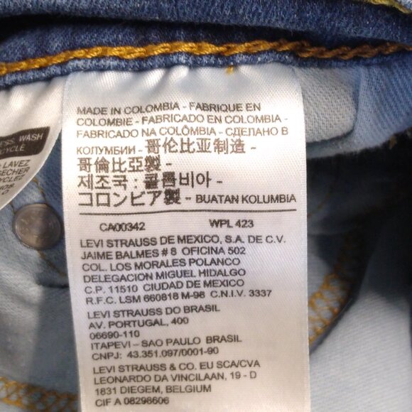 Levi's 514 Straight Fit Men's Jeans Tag: W33 L34 (Actual W32 L32) Blue Denim - Picture 9 of 9
